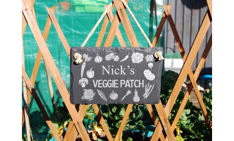 Personalised Veggie Patch Hanging Sign Personalised Veggie Patch Hanging Sign